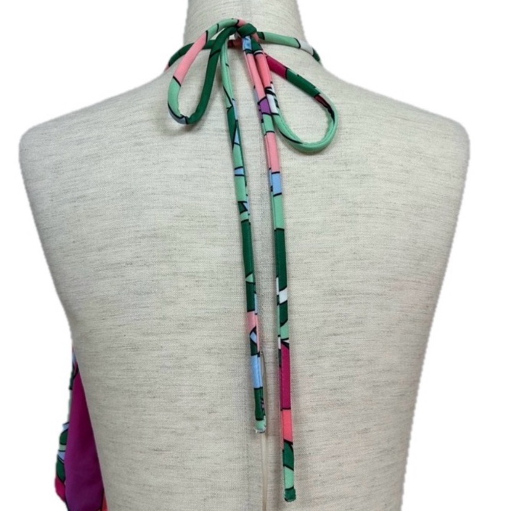 Boston‎ Proper Tropical Palm Print Dela Halter Ring Jumpsuit Sz S - Picture 8 of 13